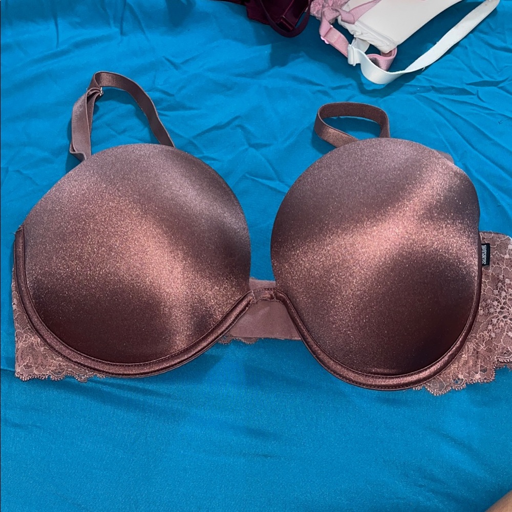 PINK Victoria's Secret Shimmering Mauve Bra